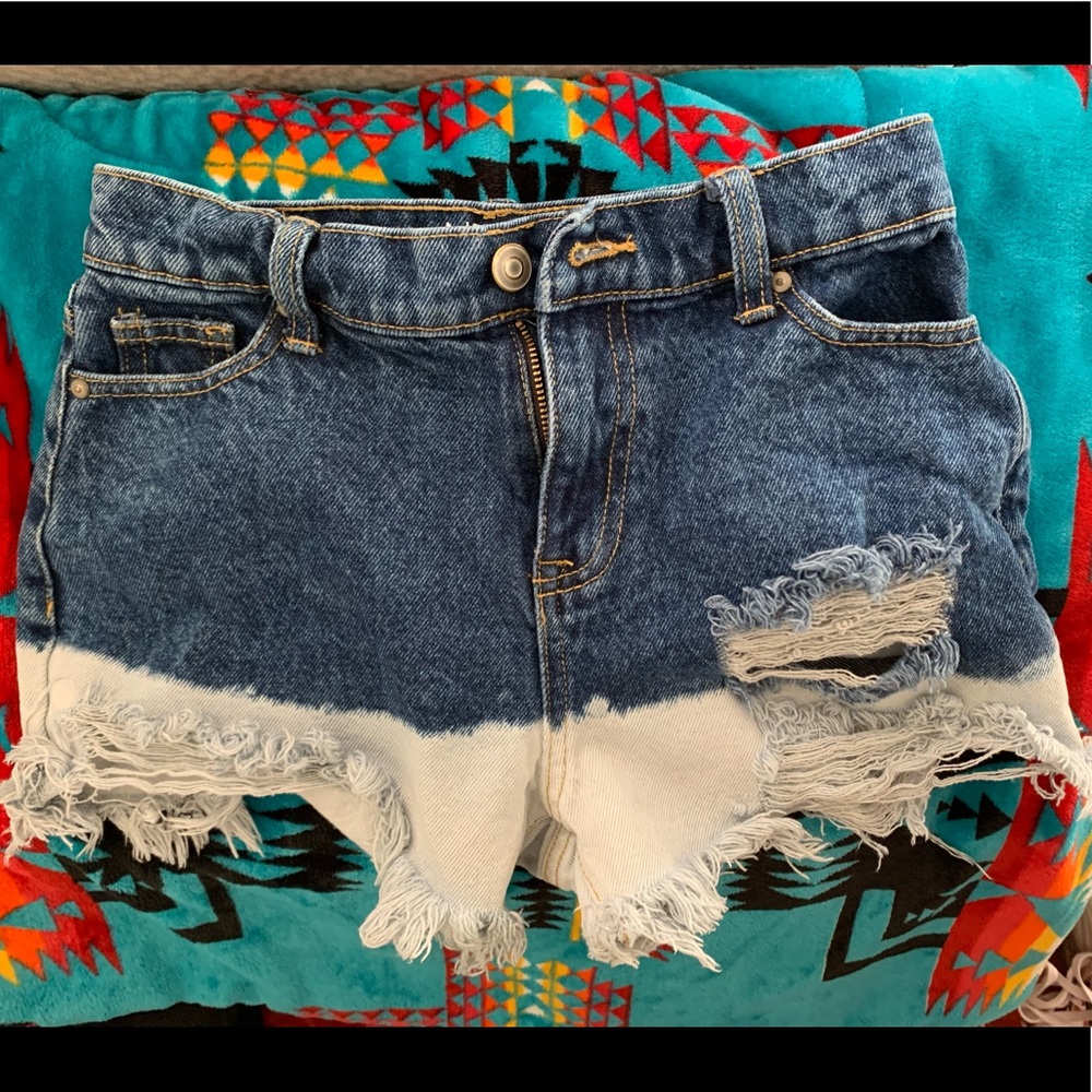 BRAND NOBO high rise ombré Jean shorts size 1 (juniors)